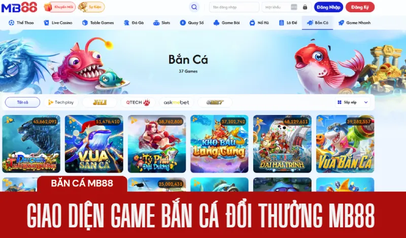 Bắn cá đổi thưởng MB88 – Game bắn cá rút tiền thật uy tín nhất 1 game bắn cá đổi thưởng tại MB88