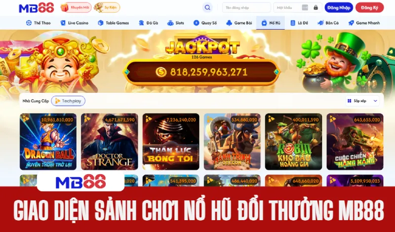 Nổ hũ đổi thưởng – Game nổ hũ online uy tín, Jackpot khủng 1 game nổ hũ online MB88
