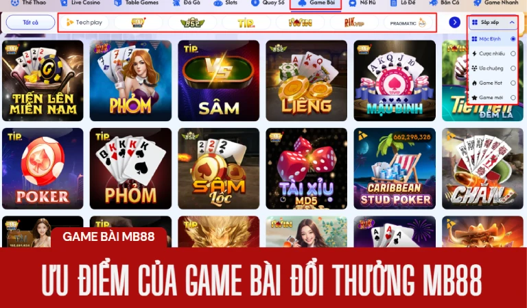 Nổ hũ đổi thưởng – Game nổ hũ online uy tín, Jackpot khủng 5 game bài đổi thưởng MB88