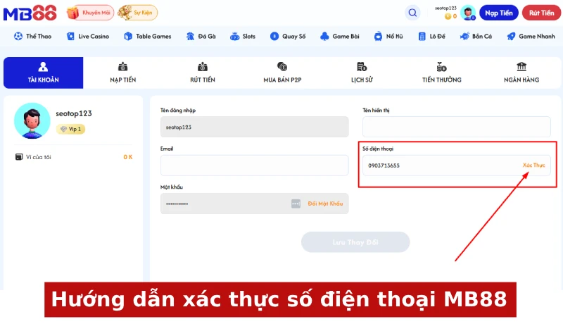 Hướng dẫn đăng ký & đăng nhập MB88 chi tiết nhất 2025 4 Xác minh & hoàn tất đăng ký MB88